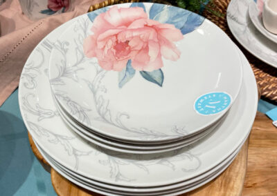 Martha Stewart Gibson peony dinnerware housewares trends