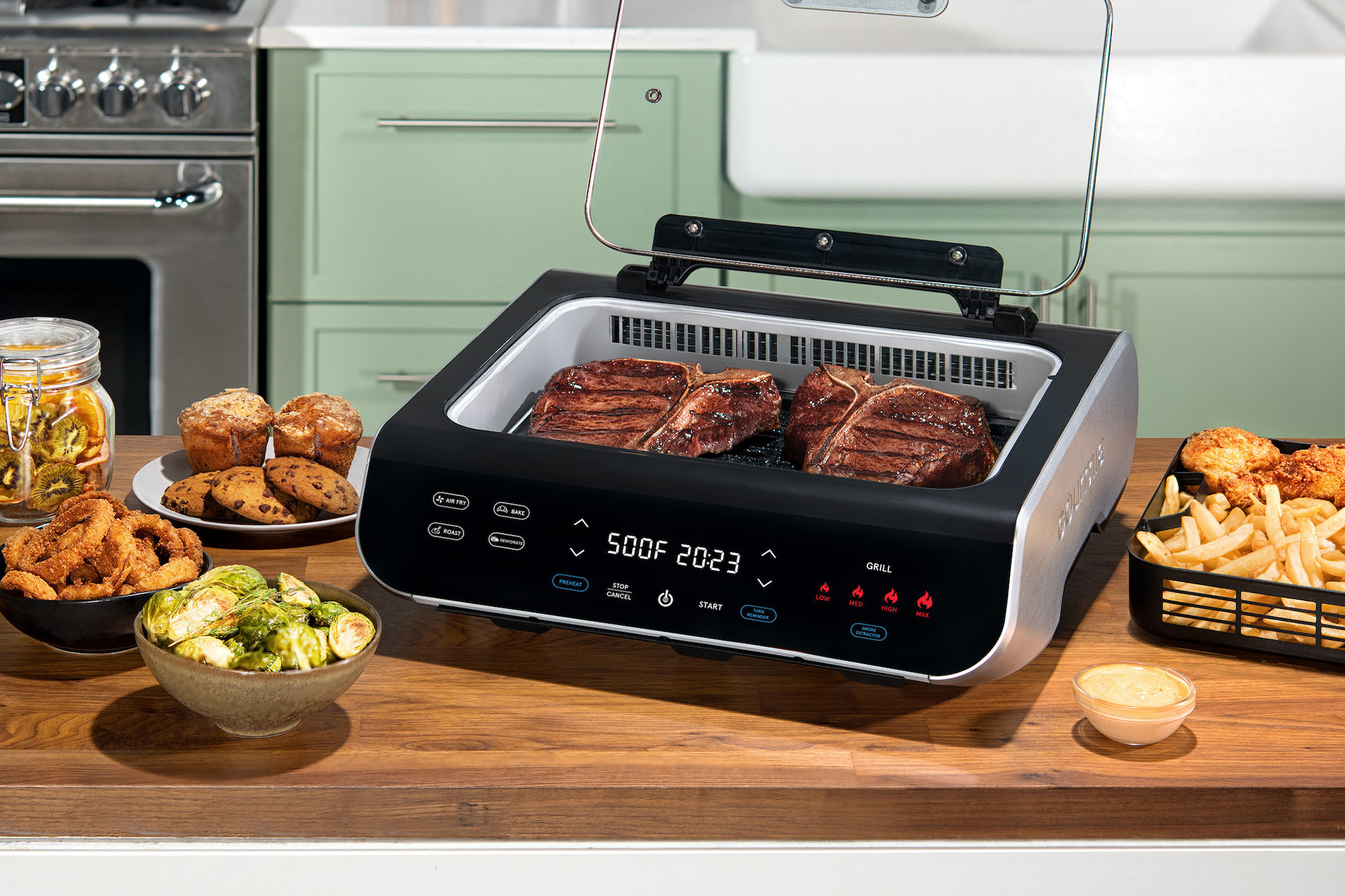 Gourmia Introduces FoodStation Indoor Grill/Air Fryer