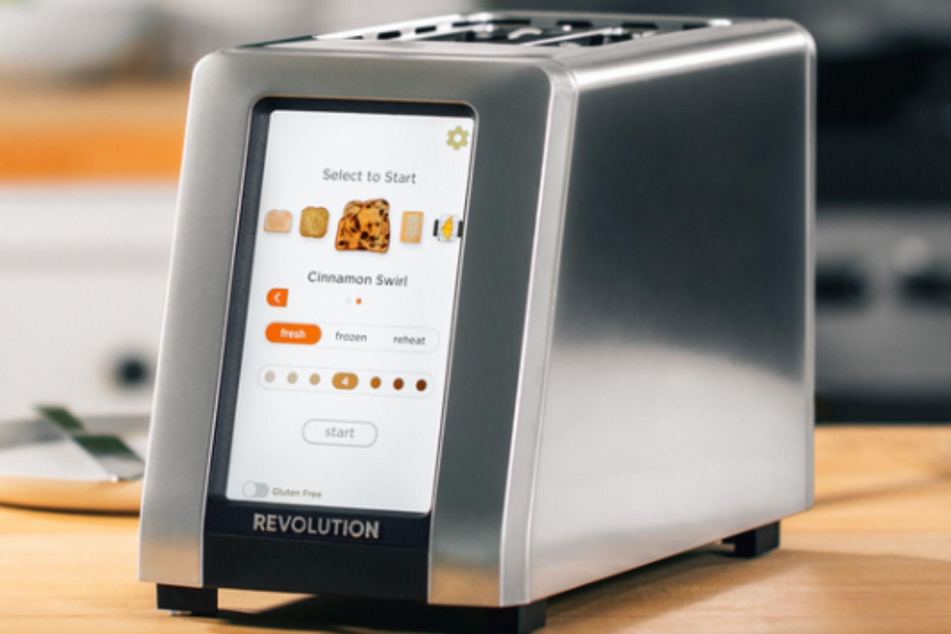 The Revolution R180 Toaster has a touchscreen. It's ridiculous and