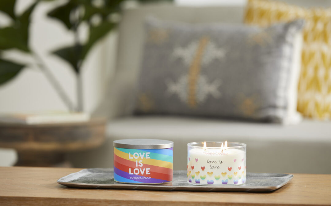 Yankee Candle Supports LGBTQIA+ with Love Is Love Collection