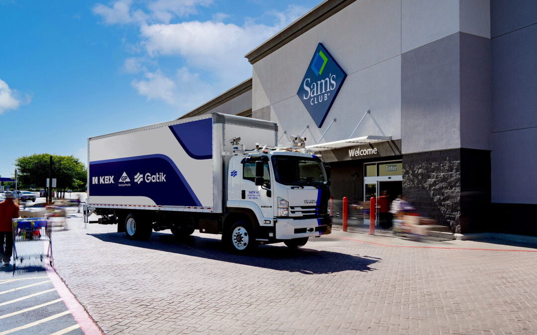 Robotic Trucks Servicing Dallas Sam’s Clubs