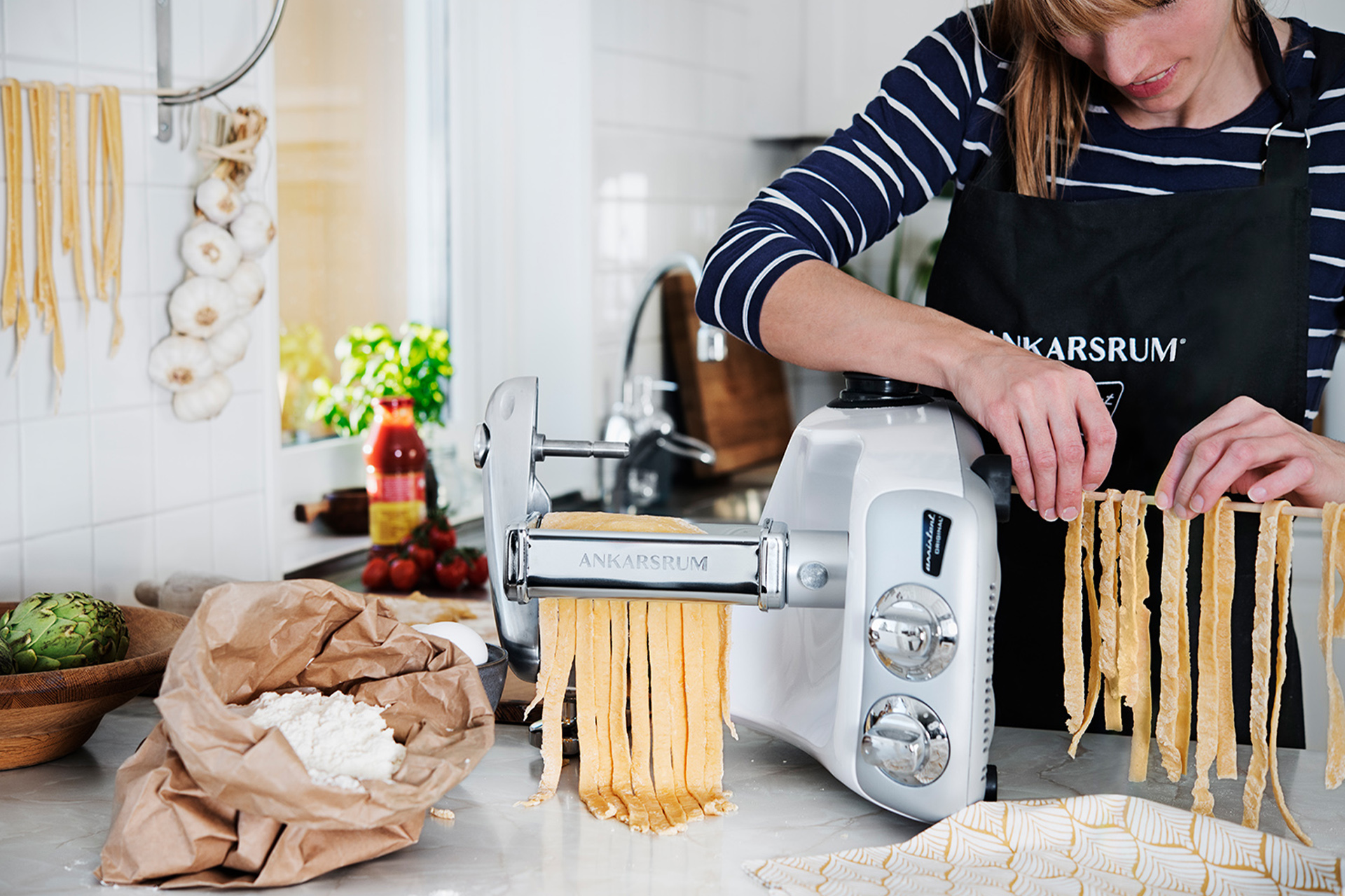 Ankarsrum Adds Lasagnette Pasta Cutter for Stand Mixer