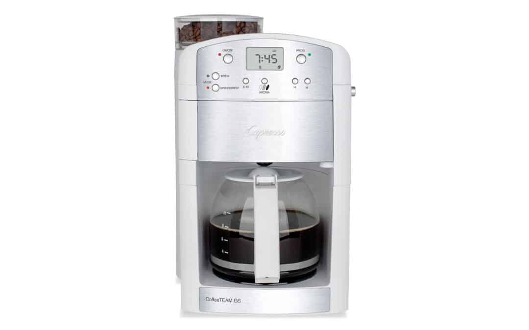 Capresso Launching White CoffeeTeam GS Coffeemaker