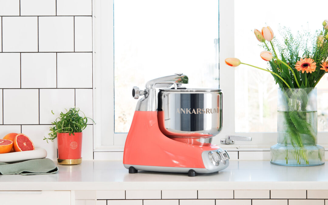 Ankarsrum Adds Coral Crush Color to Stand Mixer Lineup