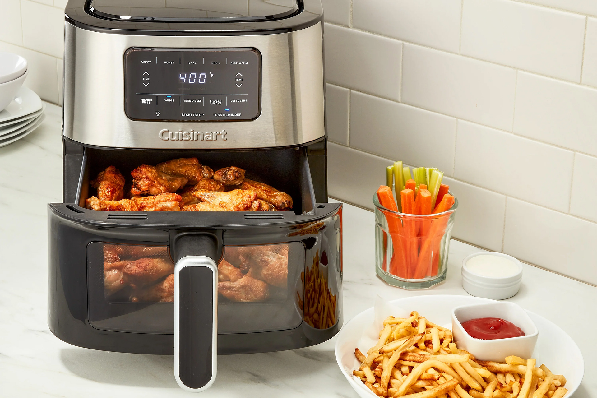 Reviews for Cuisinart Stainless Steel Air Fryer Toaster Oven with Fry  Basket