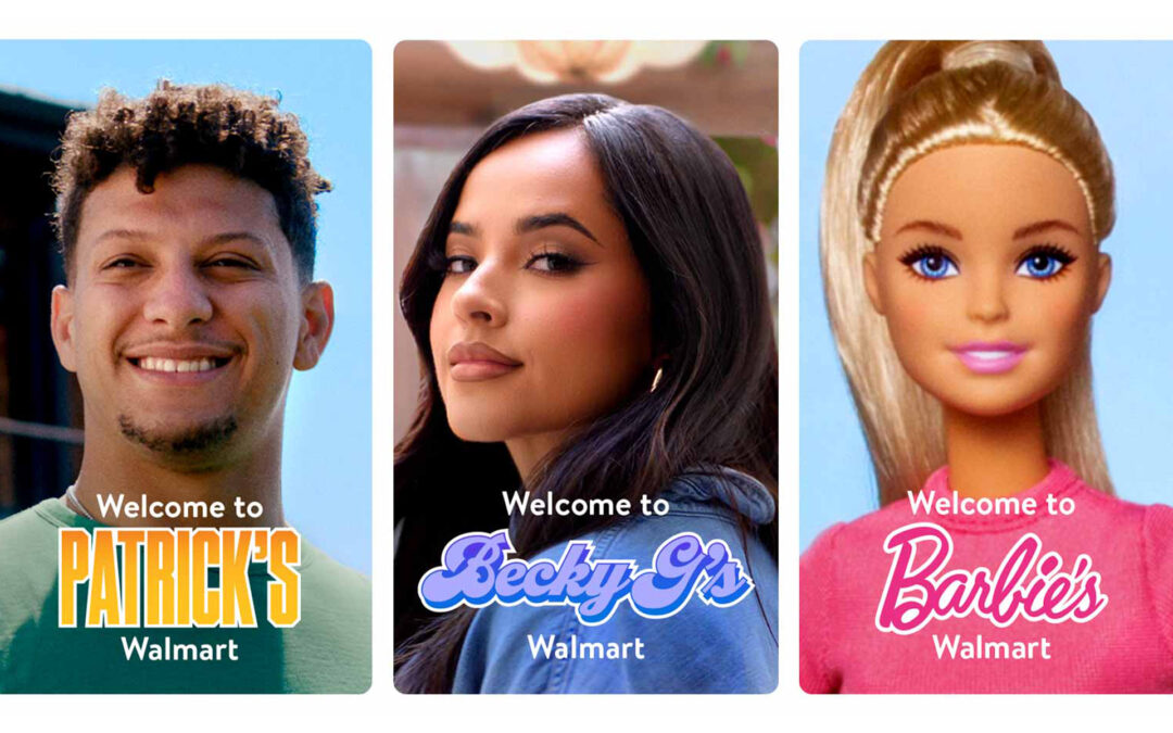 Mahomes, Becky G, Barbie Curate Carts in Walmart Digital Promotion