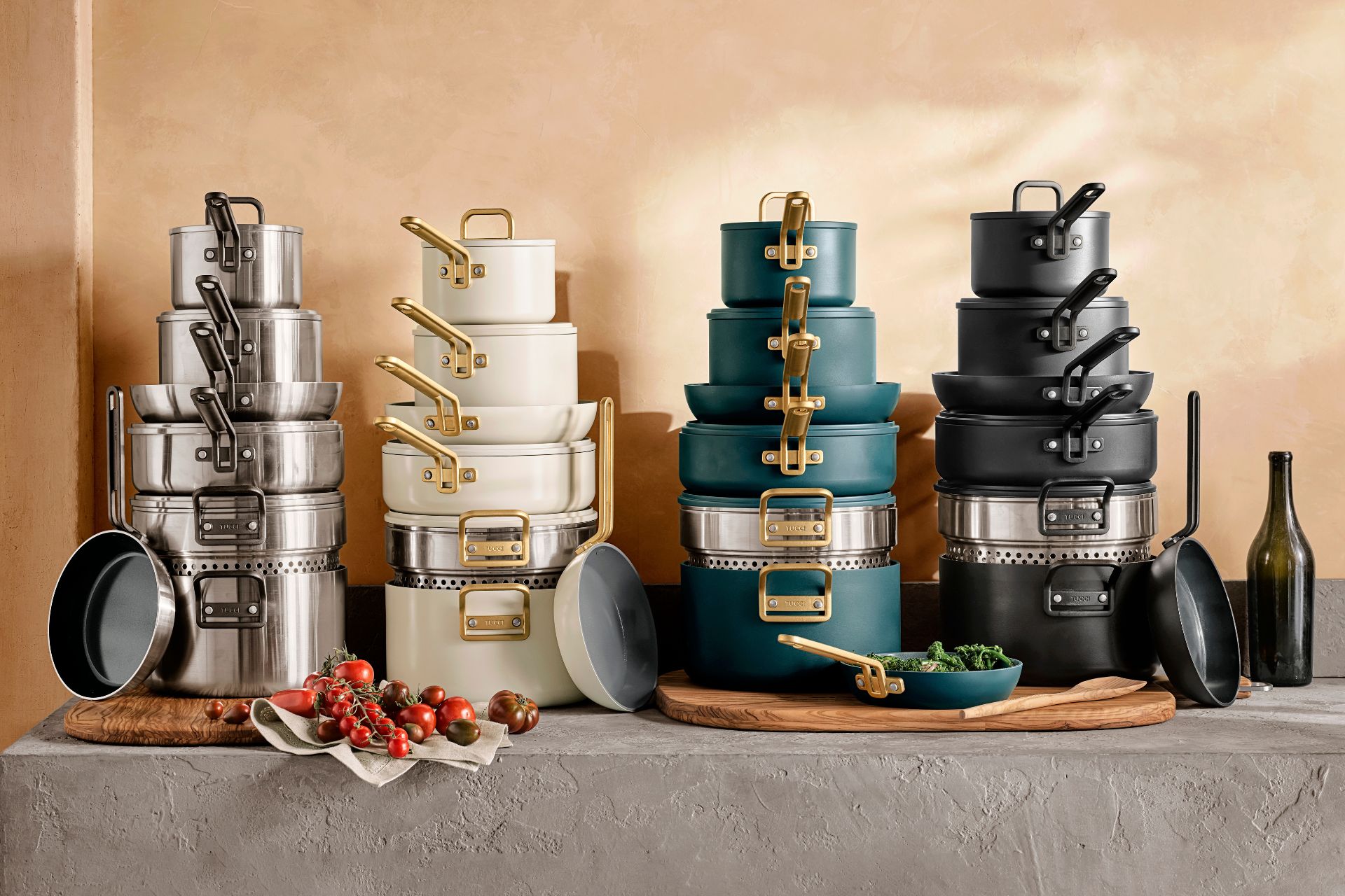 GreenPan x Stanley Tucci Cookware at Williams Sonoma