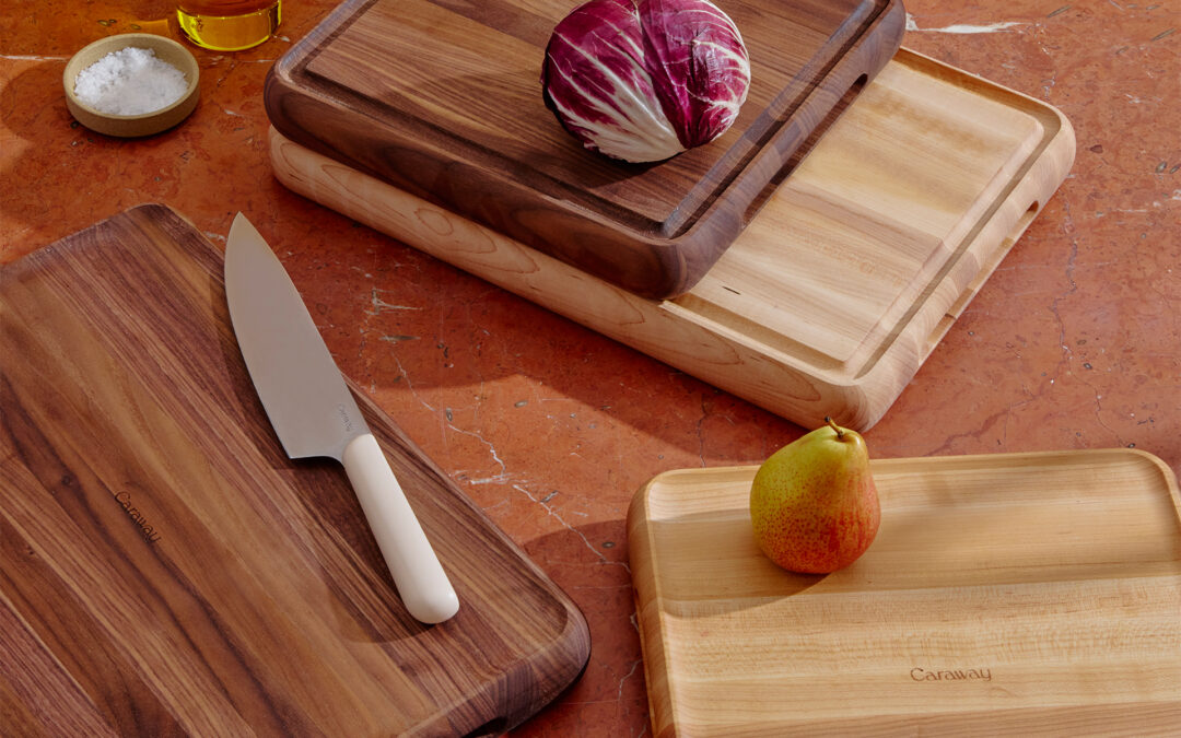 Caraway Introduces Butcher Blocks for Kitchen-to-Table Use