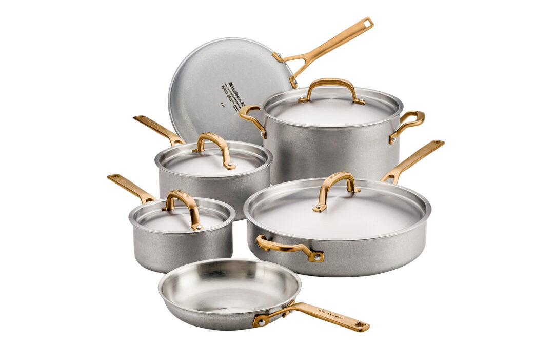 Meyer Introduces KitchenAid ‘Stonewash’ Stainless Steel Cookware