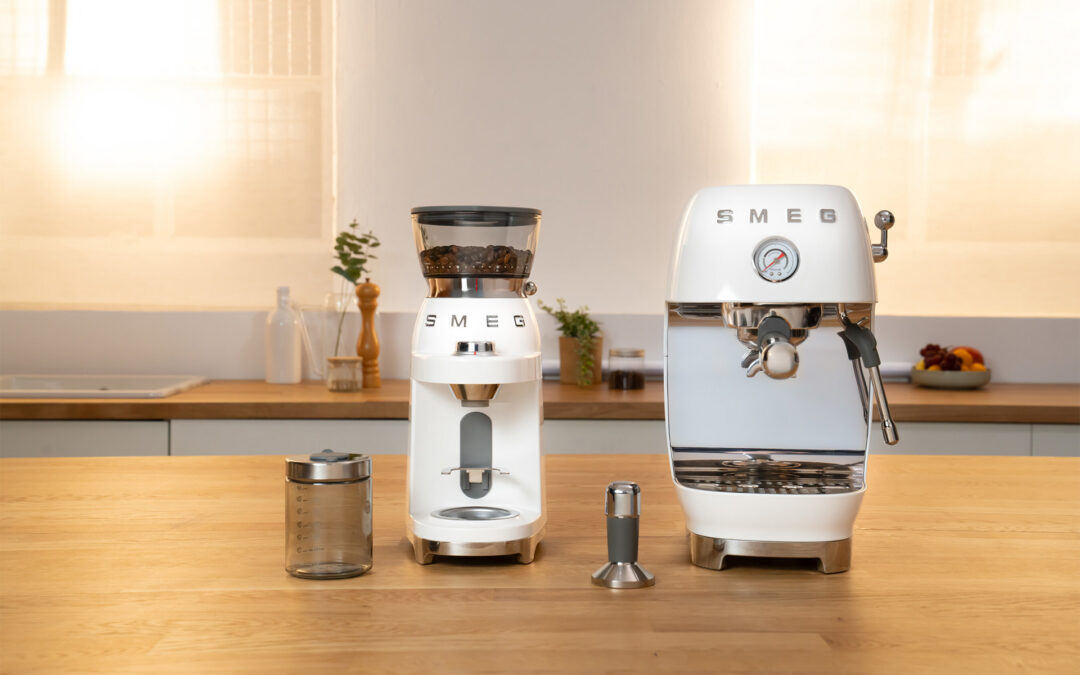 Smeg Expands Coffee Lineup with Espresso/Cold Brew Machine and Grinder